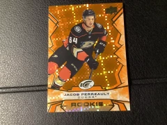 2022-23 UD ICE Orange Rookie Jacob Perreault #110 Ducks